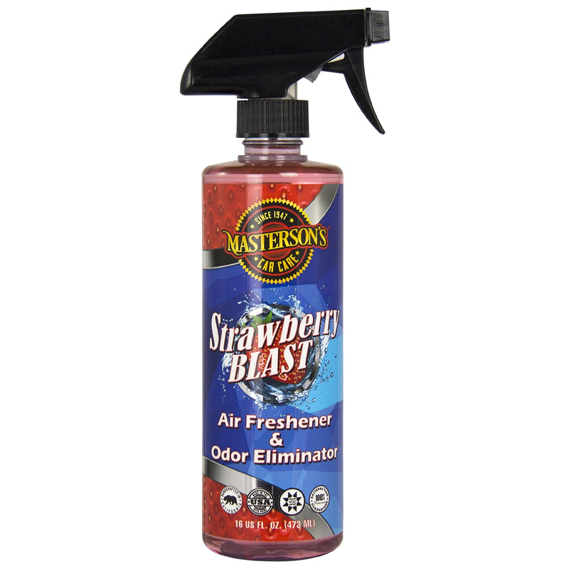 Mastersons Strawberry Blast Air Freshener & Odor Eliminator 473ml.