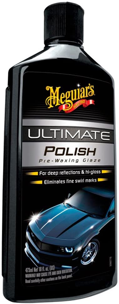 Meguiars Ultimate Car polish pre waxing glaze 473 ml funkar med polermaskin eller för hand